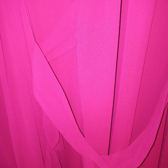 Gianni bini purple wrap around short sleeve Dress that ties, size Small - Picture 5 of 6